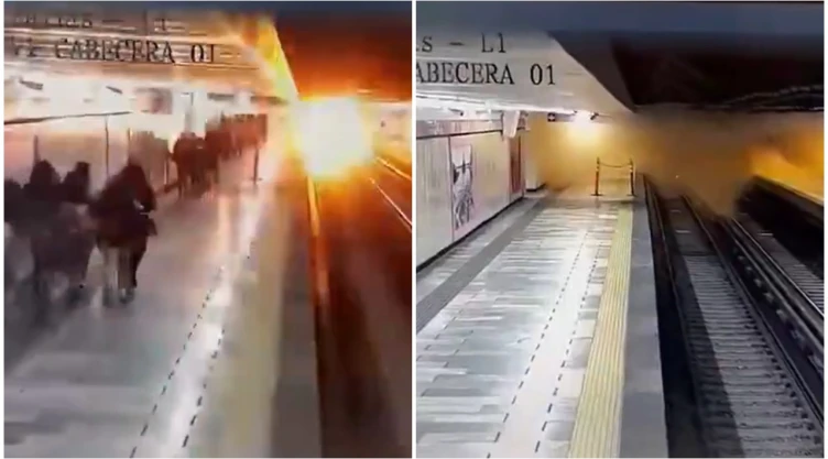Estallido en Línea 1 del Metro CDMX: video del momento