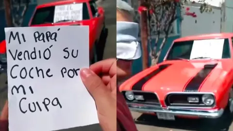 Papá vende auto clásico por carrera de su hijo, y se lo regresa años después