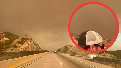 Incendios en Tecate cubren La Rumorosa y Mexicali de humo