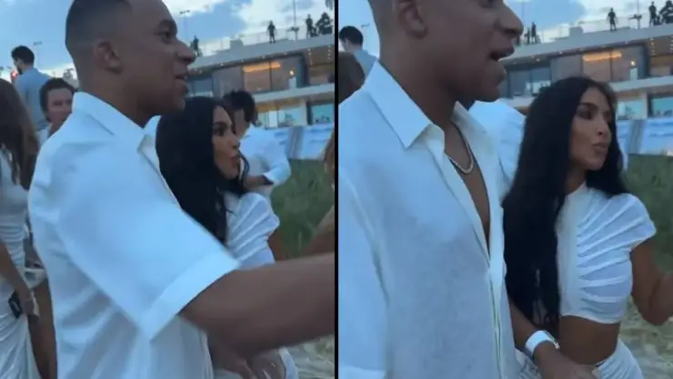 mbappe y kim kardashian romance miami fiesta