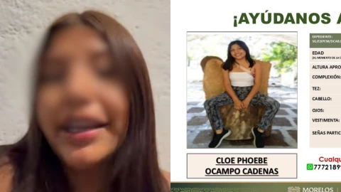 Buscan a Cloe Phoebe Ocampo Cadenas en Morelos