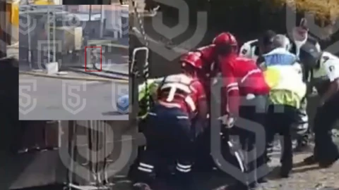 Hombre casi es aplastado por tren en Toluca.