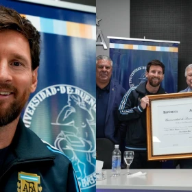 Lionel Messi recibe el doctorado honoris causa por parte de la Universidad de Buenos Aires