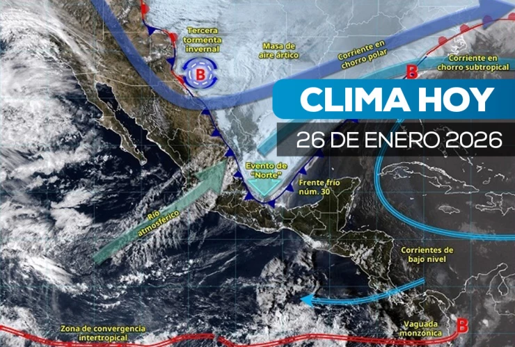 Clima lunes 26 de enero