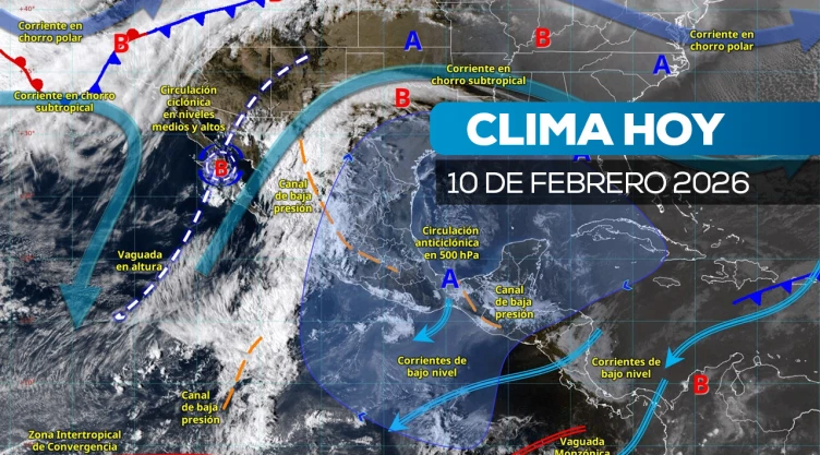 Clima martes 10 de febrero