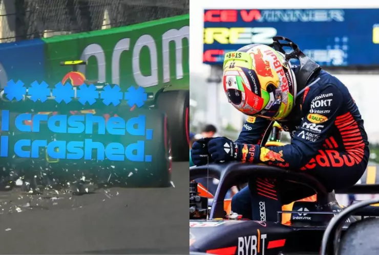 ¡Se escapa Verstappen! Checo Pérez estrella su auto y saldrá último en el GP de Mónaco.jpg