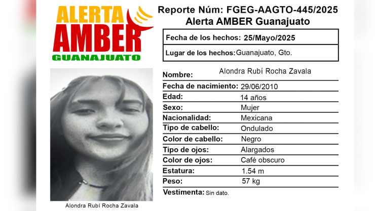 Alerta Amber Guanajuato