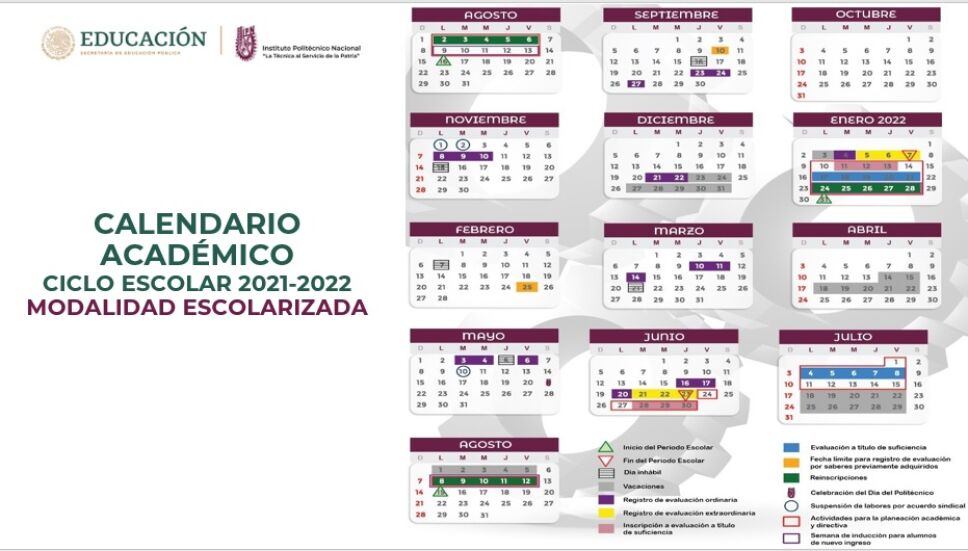 Politécnico anuncia su calendario escolar 2021-2022