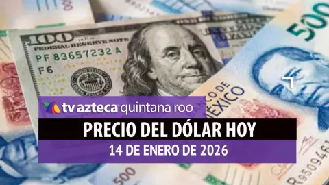 precio del dólar hoy 14 de enero de 2026 en México