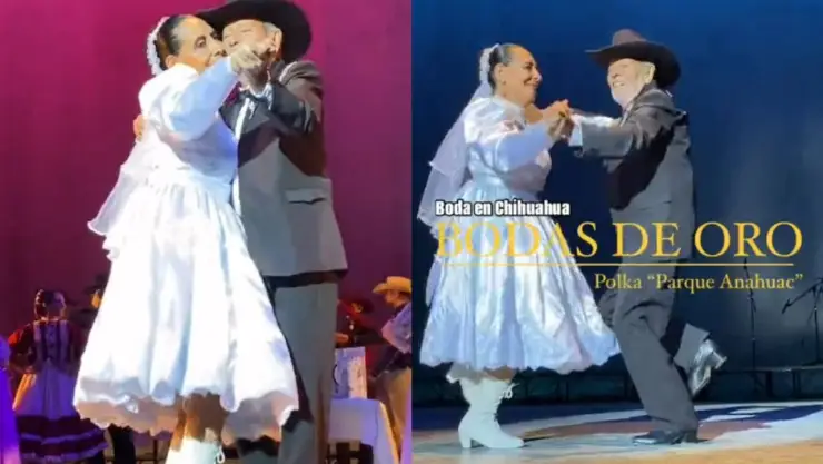 Celebran 50 años de casados con una Polka