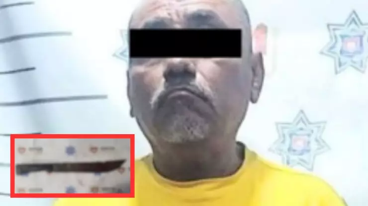 Hombre ataca con un machete a un perrito en Tijuana; intentó huir, pero fue capturado por la Policía