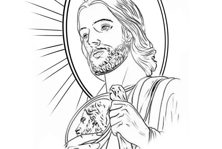 Imagen para tatuarse de San Judas Tadeo (9).jpg