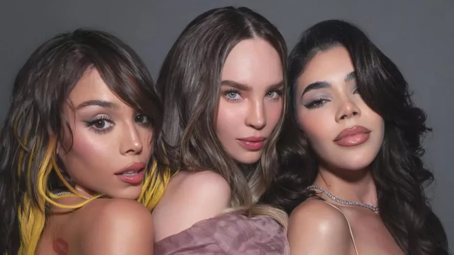 Belinda lanza ‘Indómita’ y celebra con Danna y Kenia OS