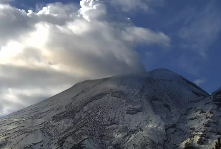volcán Popocatépetl hoy sábado 22 de febrero de 2025