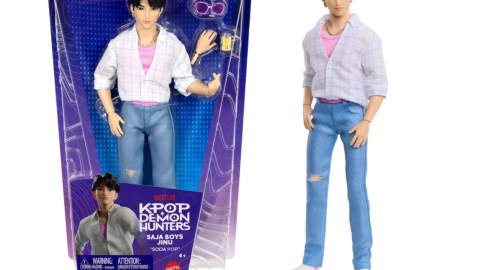 Muñeco tipo Ken de Jinu de los Saja Boys de Kpop Demon Hunters