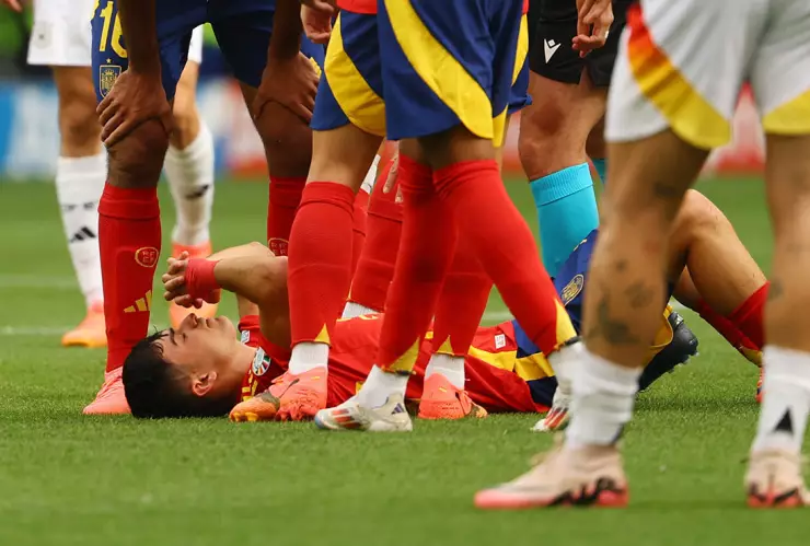 Pedri con la selección de España