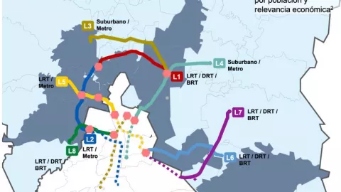 Mapa del Metromex: Así lucen las ocho rutas del nuevo Metro del Edomex en el Plan Colibrí