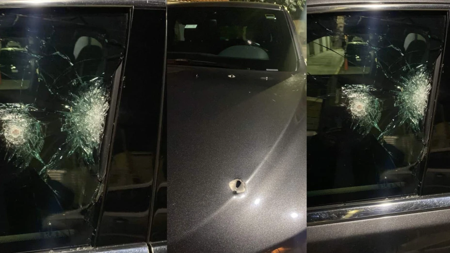 Camioneta de Ciro Gómez Leyva tras atentado