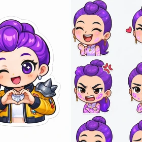 5 stickers de Baby Rumi para imprimir GRATIS para los fans de Kpop Demon Hunters