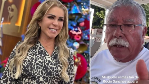 Abuelito viral TikTok fan de Rocío Sánchez Azuara