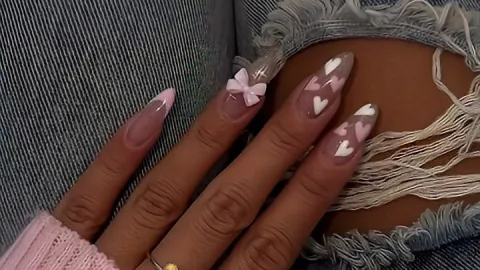 45 diseños de uñas para San Valentín en almendradas o cuadradas: son sencillas, elegantes y sutiles