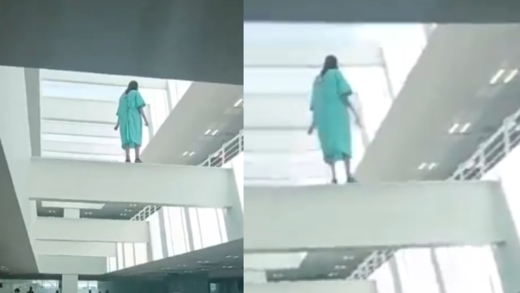 Paciente intenta aventarse en el IMSS