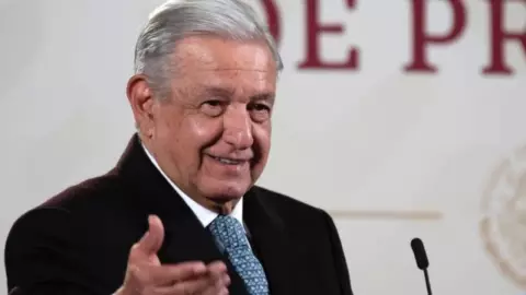 El presidente Andrés Manuel López Obrador (AMLO) encabeza la mañanera hoy 31 de enero de 2023.