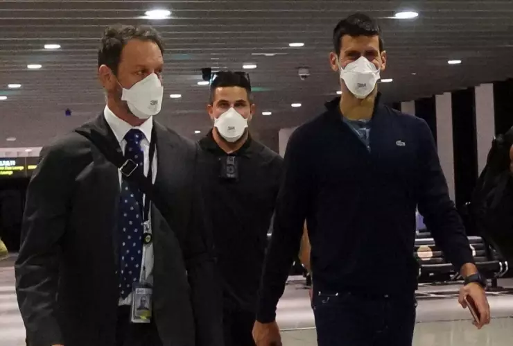 Novak Djokovic sale de Australia