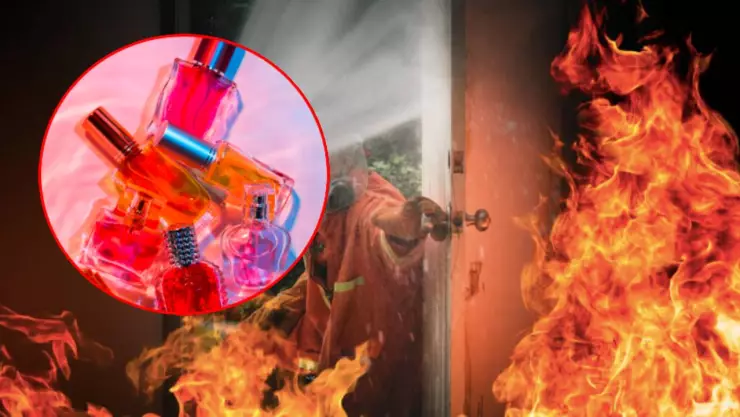 incendio depósito de perfumes