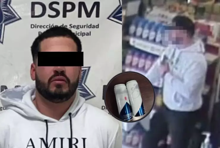 Hombre roba cervezas en tienda del Fraccionamiento Lomas Altas en Mexicali y es detenido.jpg