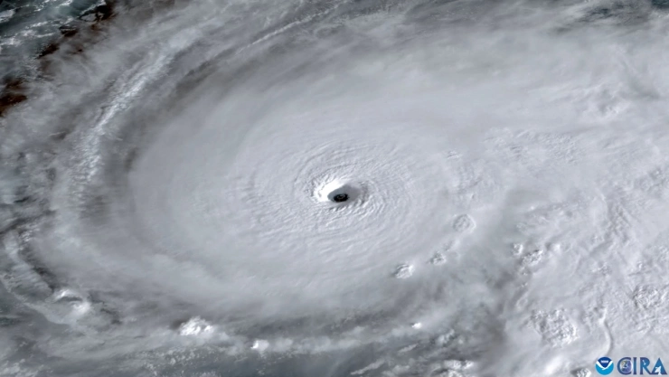 Imagen satelital del Huracán “Melissa”.