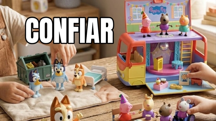 4 juguetes de Bluey y Peppa Pig ideales para que los niños aprendan a confiar en sus amigos
