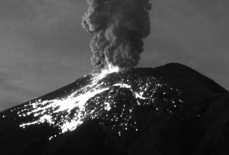 Volcán Popocatépetl realizó dos exhalaciones durante la madrugada