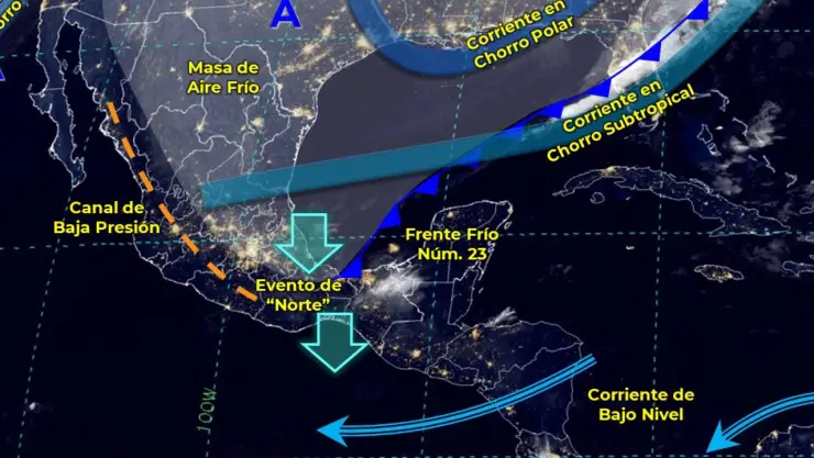 Clima 13 de enero: El Frente Frío 23 afectará a Quintana Roo