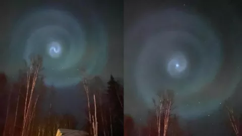 VIDEO Qué es el misterioso espiral azul en Alaska