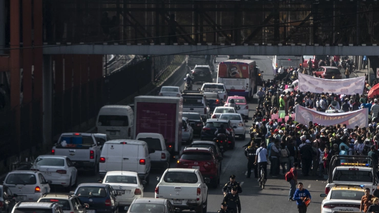 Manifestaci&oacute;n en Tlalpan