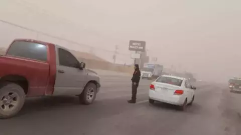 vientos fuertes en Chihuahua