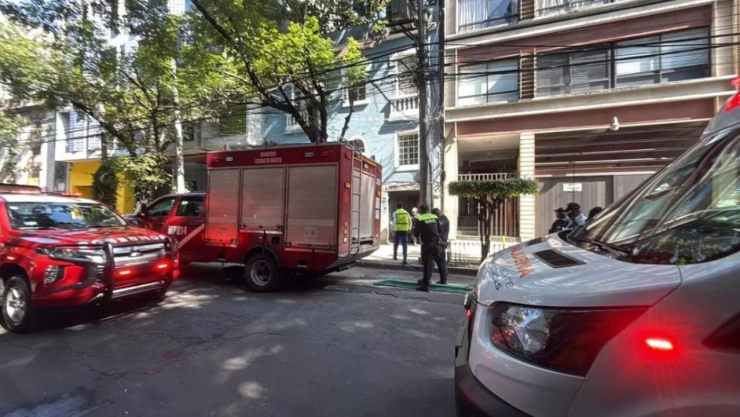 Colapso de segundo piso en Roma Norte