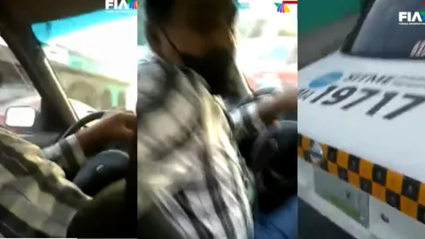 Taxista amenaza a mujer