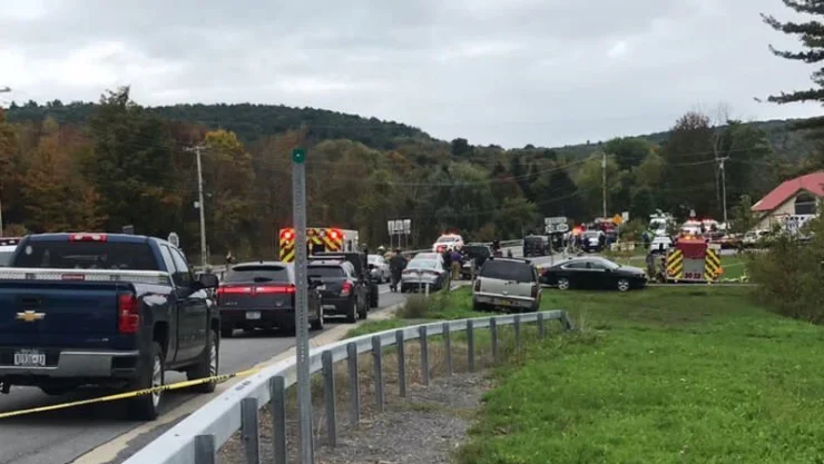20 muertos por accidente vial en Nueva York