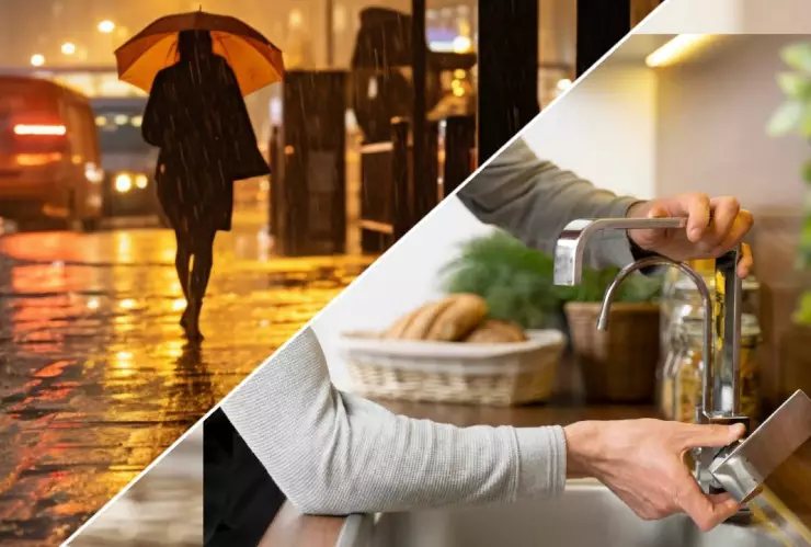 Corte de agua por lluvias