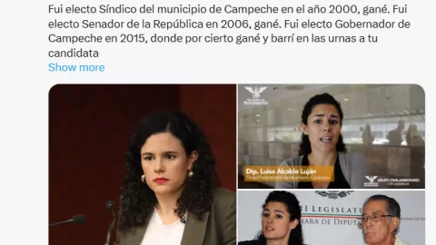 Alejandro Moreno arremete contra Luisa María Alcalde: “Eres una mentirosa impuesta por AMLO”