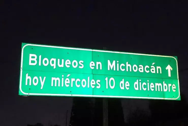 Volvieron los bloqueos a Michoacán No se puede circular en esta concurrida carretera hoy miércoles 10 de diciembre.jpg