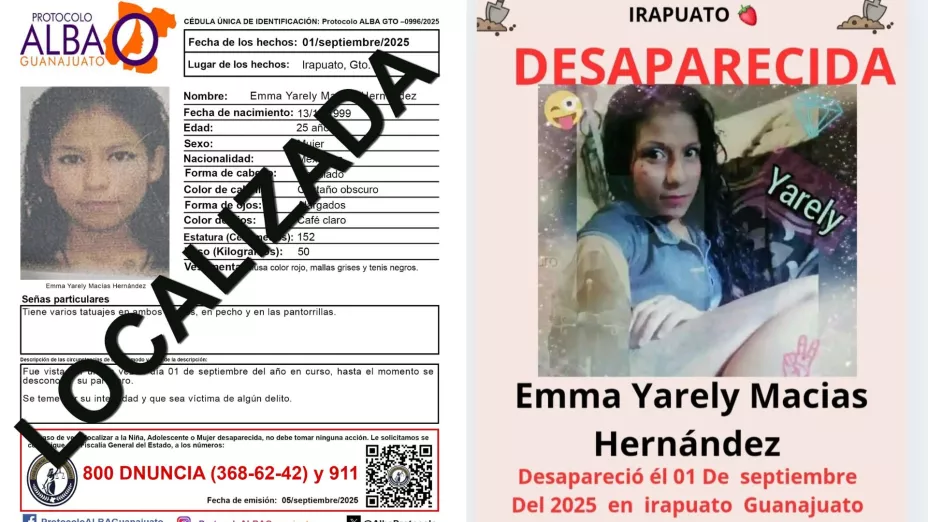 Localizan sin vida Emma Yarely Macías Hernández