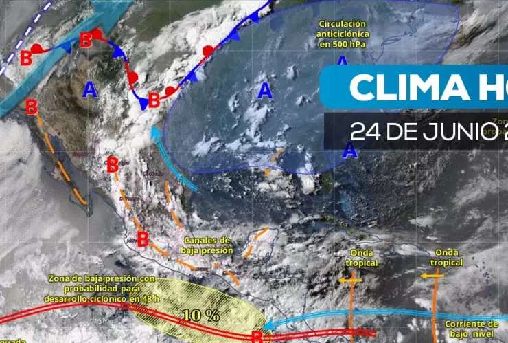 Varios estados esperan fuertes lluvias este martes.