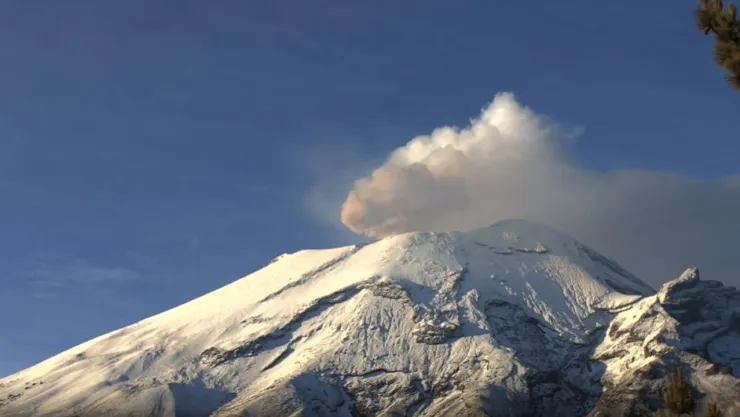 Monitoreo volcán Popocatépetl hoy