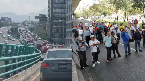 Bloqueo en Periférico Sur por una manifestación genera caos vial este miércoles 13 de septiembre