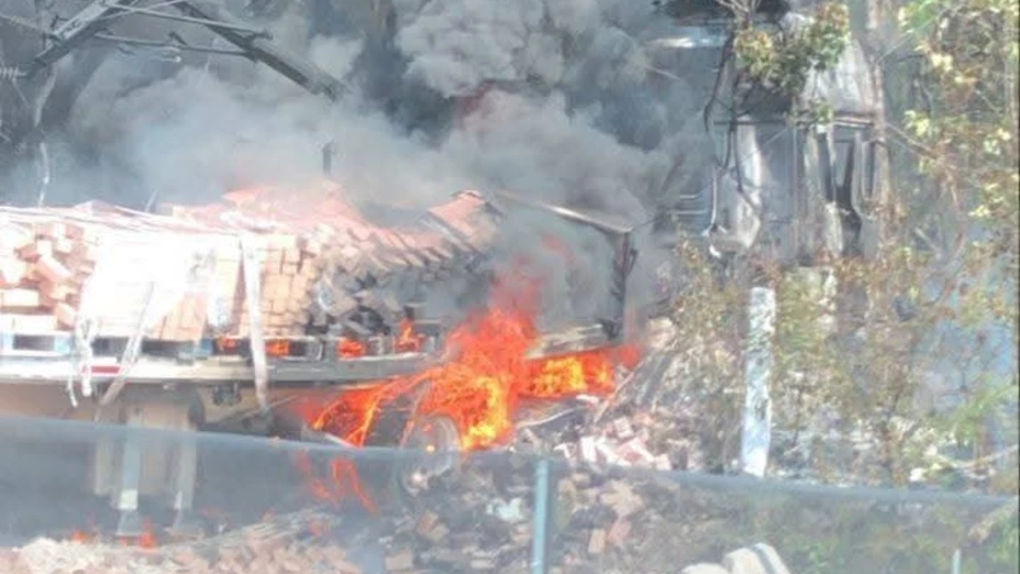FOTOS: Así luce el tráiler DESTROZADO que protagonizó fuerte accidente en la Mérida - Cancún