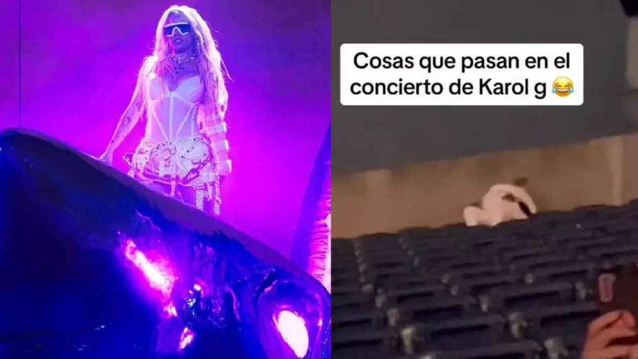 VIDEO_ Captan a pareja teniendo relaciones sexuales en pleno concierto de Karol G