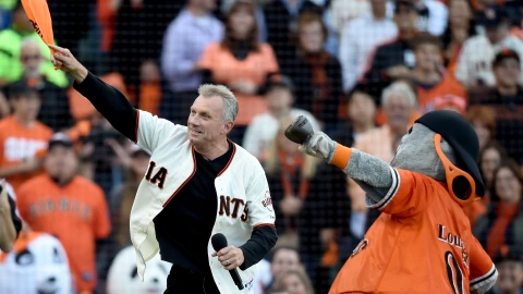 Lou Seal y Joe Montana